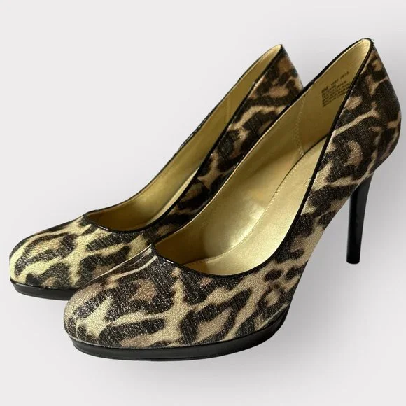 Bandolino Classic DYRE LEOPARD Pumps Heels Sz 8M - Picture 7 of 7